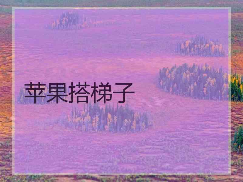 苹果搭梯子