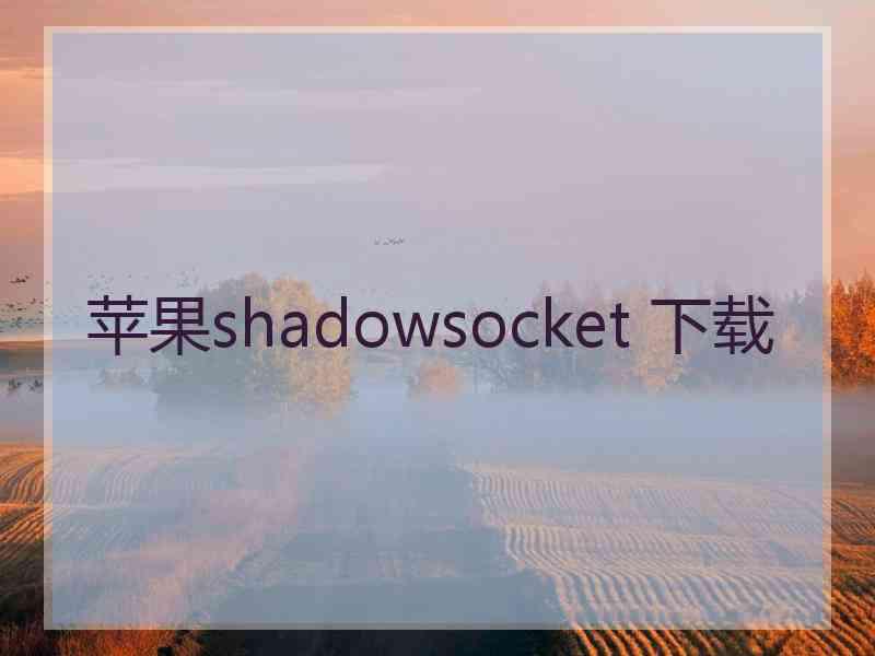 苹果shadowsocket 下载