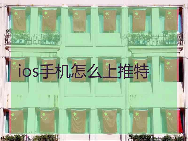 ios手机怎么上推特